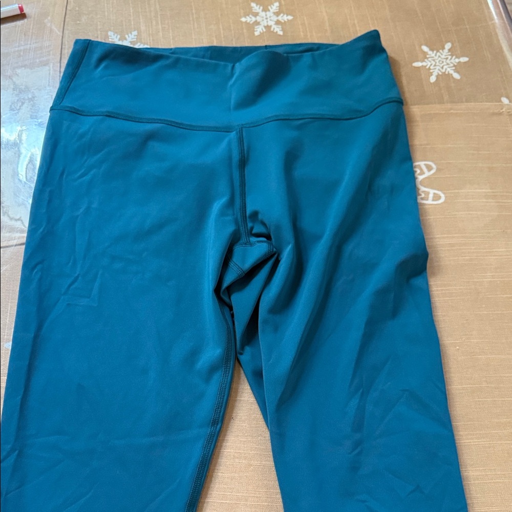 Teal High-Waisted Leggings
